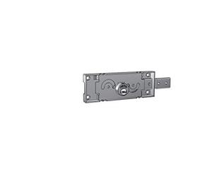PREFER - Serratura laterale destra per serranda con chiave punzonata - Serratura laterale destra cilindro tondo con chiave punzonata - Sporgenza cilindro mm. 5,5 - 156 l x 55,4 h x 15,5 p mm