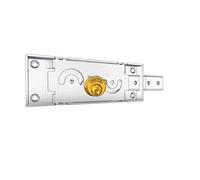 PREFER Serratura laterale destra cilindro tondo ottone nichelato per serrande avvolgibili