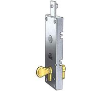 serratura per basculante/garage cilindro a profilo europeo interasse 70 mm, senza leva per sblocco interno