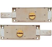 Prefer Serratura Serranda Cilindro Doppia Mappa Kit Sx+Dx 155x56 mm 0733