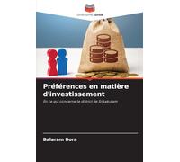 Préférences en matière d'investissement: En ce qui concerne le district de Srikakulam