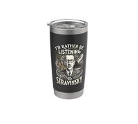 Preferirei ascoltare Igor Stravinsky Bicchiere termico in acciaio inox doppia parete