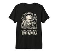 Preferirei Ascoltare Il pianista compositore Tchaikovsky Maglietta Premium