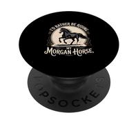 Preferirei cavalcare il mio cavallo morgan equestre PopSockets PopGrip Adesivo