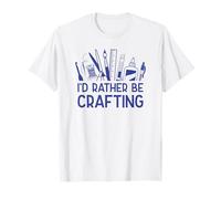 Preferirei Creare Hobby Divertente Ragazza furba Maglietta