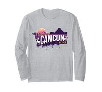 Preferirei Essere a Cancun, in Messico, Souvenir Maglia a Manica