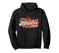 Preferirei Essere a Copenaghen Danimarca Souvenir Felpa con Cappuccio