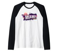Preferirei Essere a Miami, in Florida, Souvenir Maglia con Maniche Raglan
