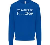 Preferirei Essere A Pescare Divertente Maglione Per Pescatori Uomo