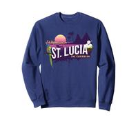 Preferirei Essere a St Lucia, i Caraibi Souvenir Felpa