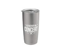 Preferirei essere a un concerto Bicchiere termico in acciaio inox doppia parete
