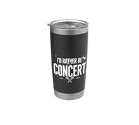 Preferirei essere a un concerto Bicchiere termico in acciaio inox doppia parete