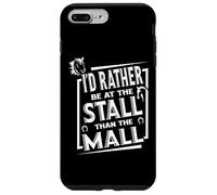 Preferirei essere alla bancarella piuttosto che al centro commerciale, amante degli equini dei cavalli Custodia per iPhone 7 Plus/8 Plus