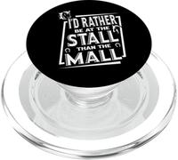 Preferirei essere alla bancarella piuttosto che al centro commerciale, amante degli equini dei cavalli PopSockets PopGrip per MagSafe