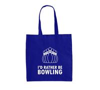 Preferirei Essere Bowling - Borsa In Tela - Gioco Di Bowling A 10 Birilli