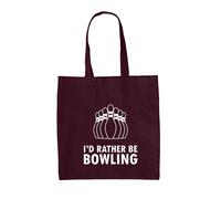 Preferirei Essere Bowling - Borsa In Tela - Gioco Di Bowling A 10 Birilli