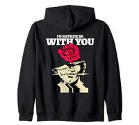 Preferirei Essere con Te Dichiarazione d'Amore Felpa con Cappuccio