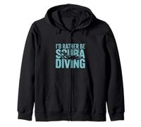 Preferirei essere immersioni subacquee Cool Scuba Diving Felpa con Cappuccio