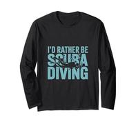 Preferirei essere immersioni subacquee Cool Scuba Diving Maglia a Manica