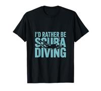 Preferirei essere immersioni subacquee Cool Scuba Diving Maglietta