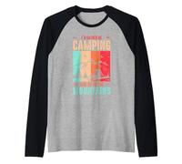 Preferirei Essere in Campeggio e Andare in Montagna Maglia con Maniche Raglan
