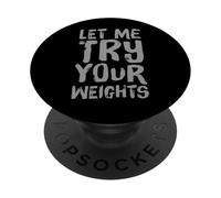 Preferirei essere in palestra Body Builder Lasciami provare i tuoi pesi PopSockets PopGrip Adesivo