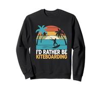 Preferirei essere Kiteboarding Sunset Palm Felpa