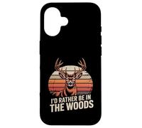 Preferirei essere nel bosco a caccia di cervi Custodia per iPhone 16