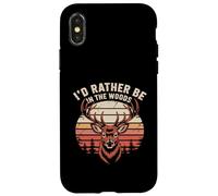 Preferirei essere nel bosco a caccia di cervi Custodia per iPhone X/XS