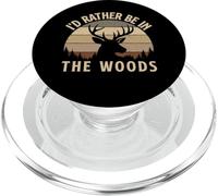 Preferirei essere nel bosco - Hunting Lover Big Game Hunter PopSockets PopGrip per MagSafe