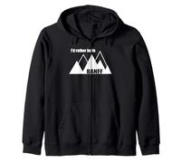 Preferirei Essere nel Parco Nazionale di Banff Felpa con Cappuccio