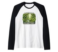 Preferirei Essere nella Foresta pluviale HOH Washington Maglia con Maniche Raglan