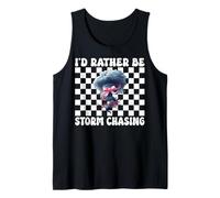 Preferirei Essere Tempesta Chasing Storm Chaser Tornado Ragazza Mamma Canotta