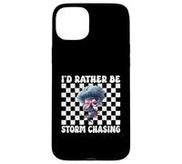 Preferirei essere tempesta Chasing Storm Chaser Tornado Ragazza Mamma Custodia per iPhone 15 Plus