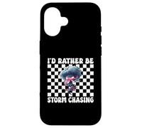 Preferirei essere tempesta Chasing Storm Chaser Tornado Ragazza Mamma Custodia per iPhone 16
