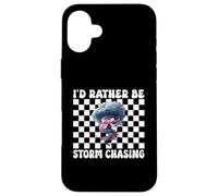 Preferirei essere tempesta Chasing Storm Chaser Tornado Ragazza Mamma Custodia per iPhone 16 Plus