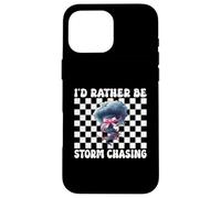 Preferirei essere tempesta Chasing Storm Chaser Tornado Ragazza Mamma Custodia per iPhone 16 Pro Max