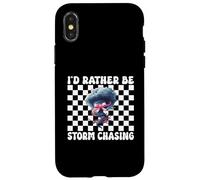 Preferirei essere tempesta Chasing Storm Chaser Tornado Ragazza Mamma Custodia per iPhone X/XS