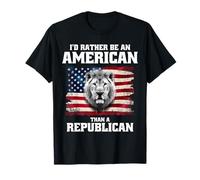 Preferirei Essere Un Americano Piuttosto Che Un democratico repubblicano Maglietta