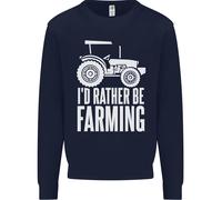 Preferirei Essere Un Contadino Felice Uomo Felpa Maglione