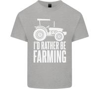 Preferirei Essere Un Contadino Maglietta Per Bambini Con Trattore