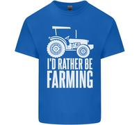 Preferirei Essere Un Contadino Maglietta Per Bambini Con Trattore