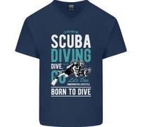 Preferirei Essere Un Subacqueo Maglietta Divertente Da Uomo In Cotone A V