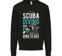 Preferirei Essere Un Subacqueo Maglione Divertente Uomo