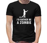 Preferirei Essere Un Zombie - Maglietta Da Uomo - Zombie Halloween Mostro