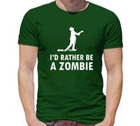 Preferirei Essere Un Zombie - Maglietta Da Uomo - Zombie Halloween Mostro