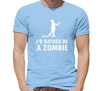 Preferirei Essere Un Zombie - Maglietta Da Uomo - Zombie Halloween Mostro