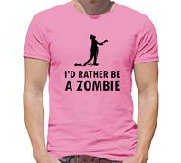 Preferirei Essere Un Zombie - Maglietta Da Uomo - Zombie Halloween Mostro