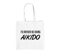 Preferirei Fare Aikido - Borsa In Tela - Combattente Arte Marziale