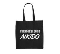 Preferirei Fare Aikido - Borsa In Tela - Combattente Arte Marziale